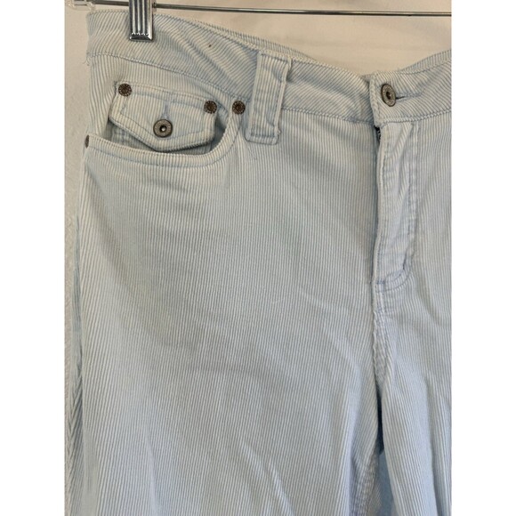 Faded Glory Stretch Light Blue Corduroy Y2K 2000s Pants Size 12 - Picture 1 of 6